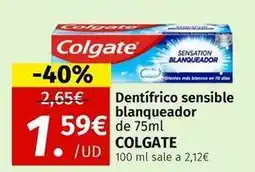 Maskom Supermercados Colgate - dentifrico sensible blanqueador oferta