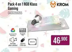 MR Micro Gaming - pack 4 en rgb glass gaming oferta