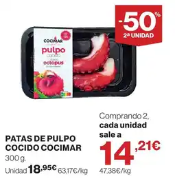 Supercor COCIMAR Patas de pulpo cocido oferta