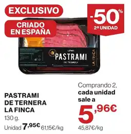 Supercor LA FINCA Pastrami de ternera oferta