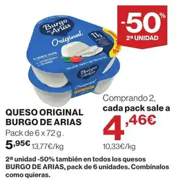 Supercor BURGO DE ARIAS Queso original oferta