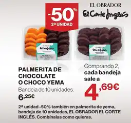 Supercor Palmerita de chocolate o choco yema oferta