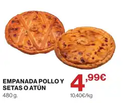 Supercor Empanada pollo y setas o atún oferta