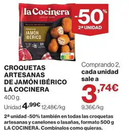 Supercor LA COCINERA Croquetas artesanas de jamón ibérico oferta