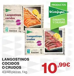 Supercor Langostinos cocidos o crudos oferta