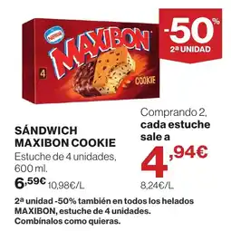 Supercor NESTLE Sandwich maxibon cookie oferta