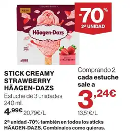 Supercor HÄAGEN-DAZS Stick creamy strawberry oferta