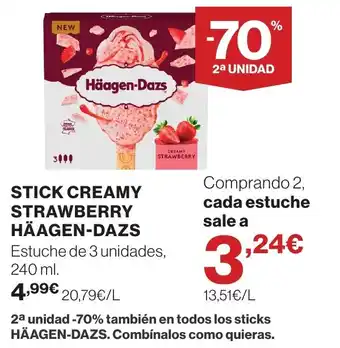 HÄAGEN-DAZS Stick creamy strawberry