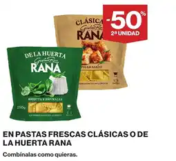 Supercor RANA En pastas frescas clásicas o de la huerta oferta
