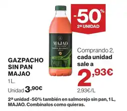 Supercor MAJAO Gazpacho sin pan oferta