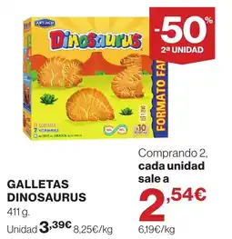 Supercor ARTIACH Galletas dinosaurus oferta
