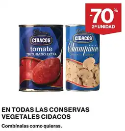 Supercor CIDACOS En todas las conservas vegetales oferta