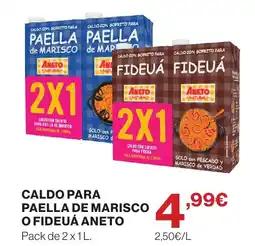 Supercor Caldo para paella de marisco o fideuá aneto oferta