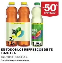 Supercor FUZE TEA En todos los refrescos de té oferta