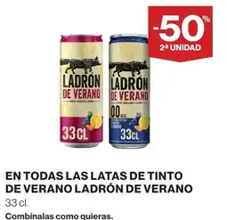 Supercor LADRÓN DE VERANO En todas las latas de tinto de verano oferta