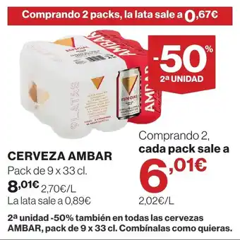 Supercor AMBAR Cerveza oferta