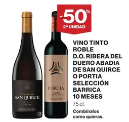 Supercor Vino tinto roble d.o. ribera del duero abadia de san quirce o portia selección barrica 10 meses oferta