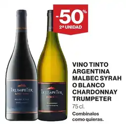 Supercor TRUMPETER Vino tinto argentina malbec syrah chardonnay oferta