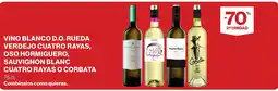 Supercor Vino blanco d.o. rueda verdejo cuatro rayas, oso hormiguero, sauvignon blanc cuatro rayas o corbata oferta