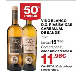 Supercor Vino blanco d.o. rías baixas carballal oferta