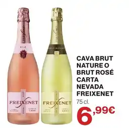 Supercor FREIXENET Cava brut nature o brut rosé carta nevada oferta