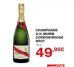 Supercor Champagne g.h. mumm cordon rouge brut oferta