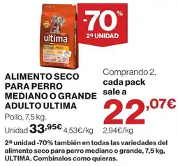 Supercor ULTIMA Alimento seco para perro mediano o grande adulto oferta