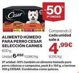 Supercor CESAR Alimento húmedo para perro selección carnes oferta
