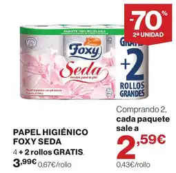 Supercor FOXY Papel higiénico seda oferta