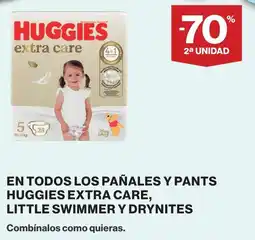 Supercor En todos los pañales y pants huggies extra care, little swimmer y drynites oferta