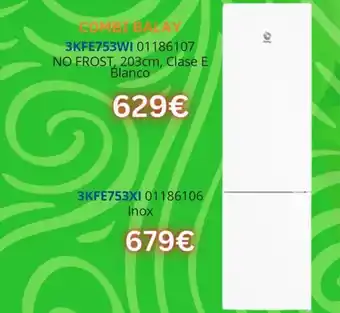 COMBI BALAY No frost, clase e blanco