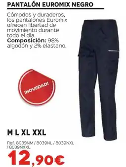 Isolana Pantalón euromix negro oferta