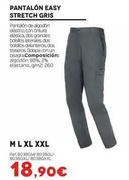 Isolana Pantalón easy stretch gris oferta