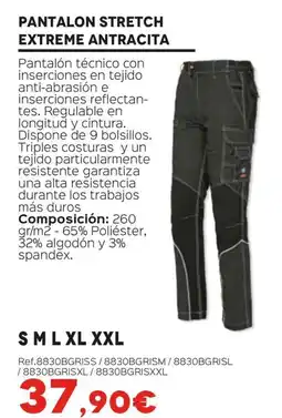 Isolana Pantalon stretch extreme antracita oferta