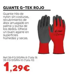 Isolana Guante g-tek rojo oferta