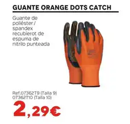 Isolana Guante orange dots catch oferta