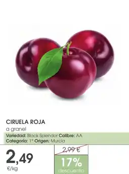 Supermercados Plaza Ciruela roja oferta