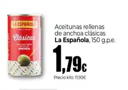 Unide Market LA ESPAÑOLA Aceitunas rellenas de anchoa clásicas oferta