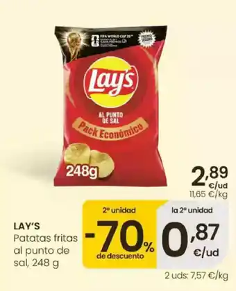 LAY'S Patatas fritas al punto de sal
