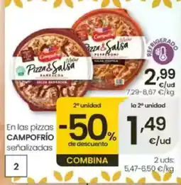 Eroski CAMPOFRIO En las pizzas señalizadas oferta