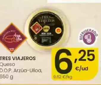 Eroski TRES VIAJEROS Queso D.O.P. Arzúa-Ulloa oferta
