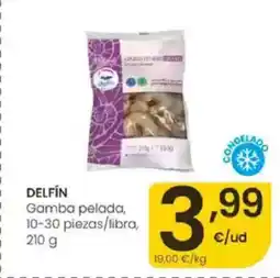 Eroski DELFÍN Gamba pelada, 10-30 piezas/libra oferta