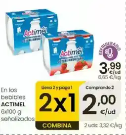 Eroski ACTIMEL En los bebibles oferta