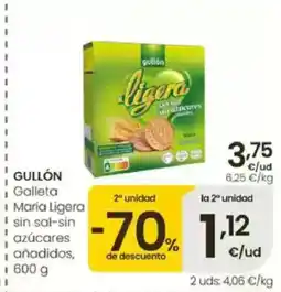 Eroski GULLÓN Galleta María Ligera I sin sal-sin azúcares oferta