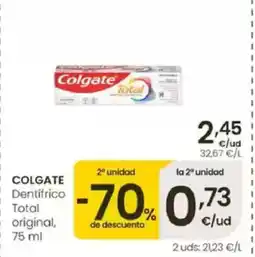 Eroski COLGATE Dentifrico Total original oferta