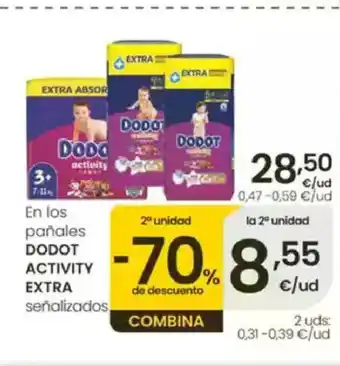 Eroski DODOT ACTIVIty EXTRA En los pañales oferta