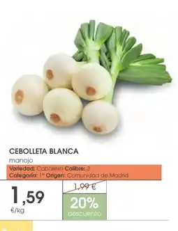 Supermercados Plaza Cebolleta blanca oferta