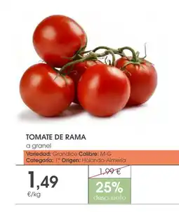 Supermercados Plaza Tomate de rama oferta