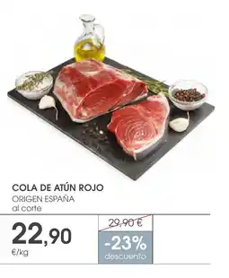 Supermercados Plaza Cola de atún rojo oferta