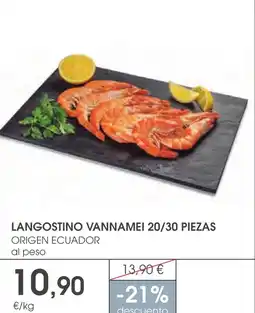 Supermercados Plaza Langostino vannamei 20/30 piezas oferta